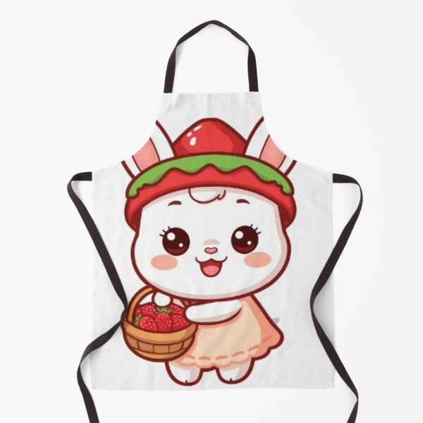 Item preview, Cute Bunny with Strawberries | Kawaii Rabbit Sticker designed and sold by Stylestickers55.