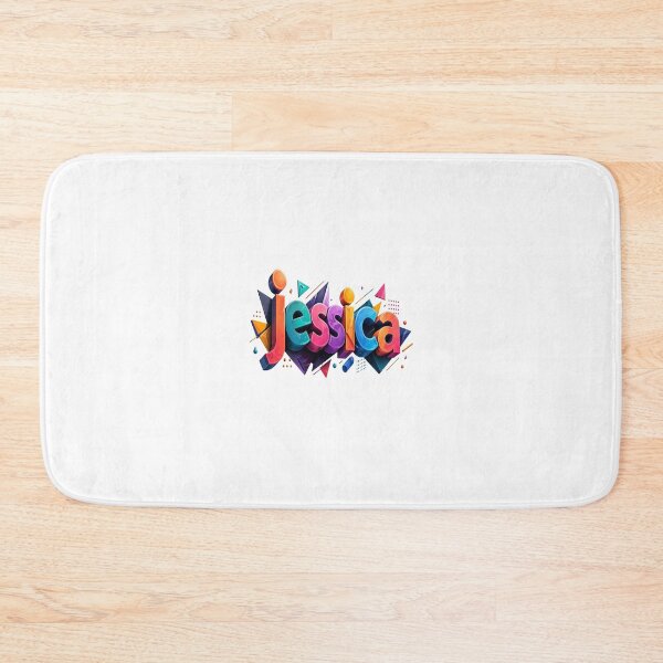 Item preview, Jessica Colorful 3D Typography Artwork designed and sold by Artisan Finds Online.