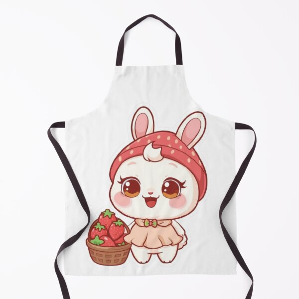 Item preview, Cute Strawberry Bunny Kawaii Sticker | Adorable Rabbit with Strawberries designed and sold by Stylestickers55.