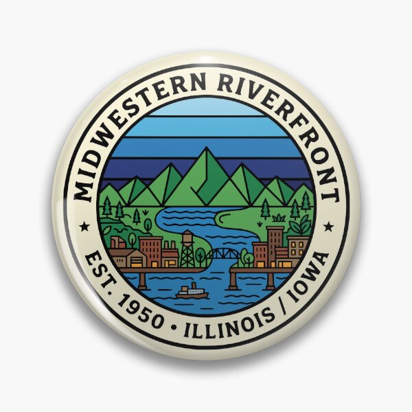 Item preview, Midwestern Riverfront Illinois Iowa designed and sold by Imaginationbeyond.