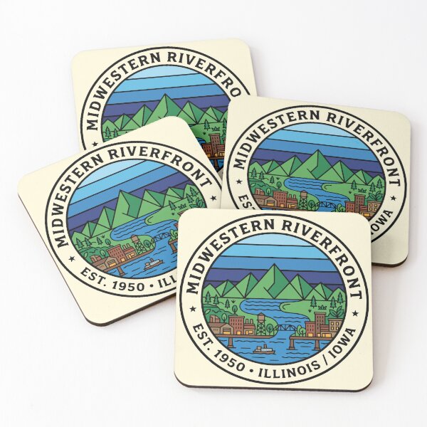 Item preview, Midwestern Riverfront Illinois Iowa designed and sold by Imaginationbeyond.