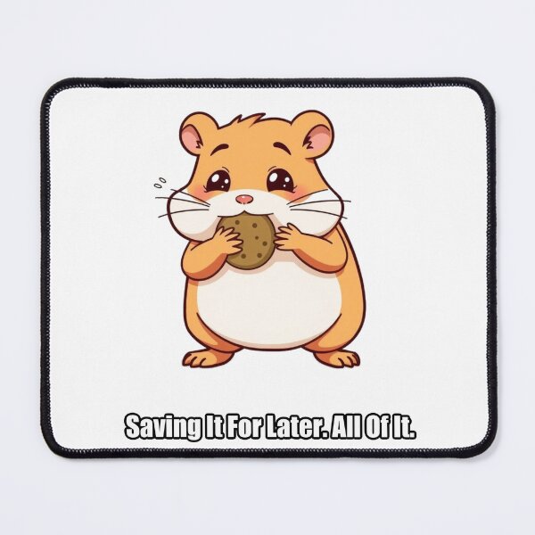 Item preview, Hamster Sticker - Saving It For Later All Of It - Funny Hamster Gift designed and sold by pawdrops.