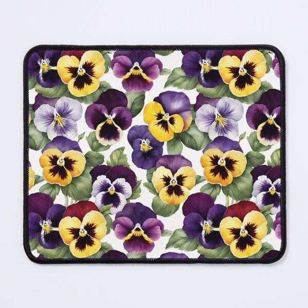 Item preview, Violet and Yellow Pansy Flower Watercolor Painting | Flower Art designed and sold by UnhingedBird.