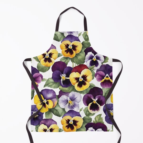 Item preview, Violet and Yellow Pansy Flower Watercolor Painting | Flower Art designed and sold by UnhingedBird.