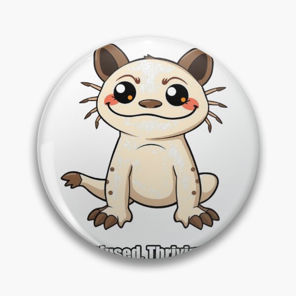 Item preview, Axolotl Sticker - Born Confused Thriving Anyway - Funny Axolotl Gift designed and sold by pawdrops.
