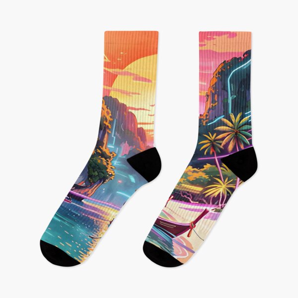 Item preview, Maya Bay Thailand Vintage Travel Poster Tropical Beach Wall Art designed and sold by Spirit of Siam.