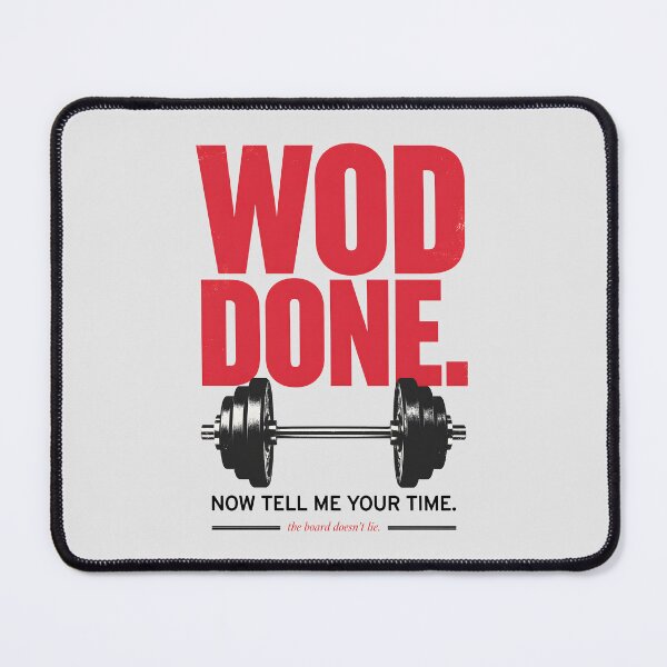 Item preview, WOD Done Now Tell Me Your Time CrossFit Barbell designed and sold by Enea Kelo.