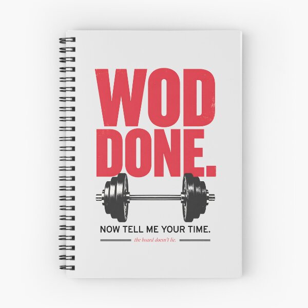 Item preview, WOD Done Now Tell Me Your Time CrossFit Barbell designed and sold by Enea Kelo.
