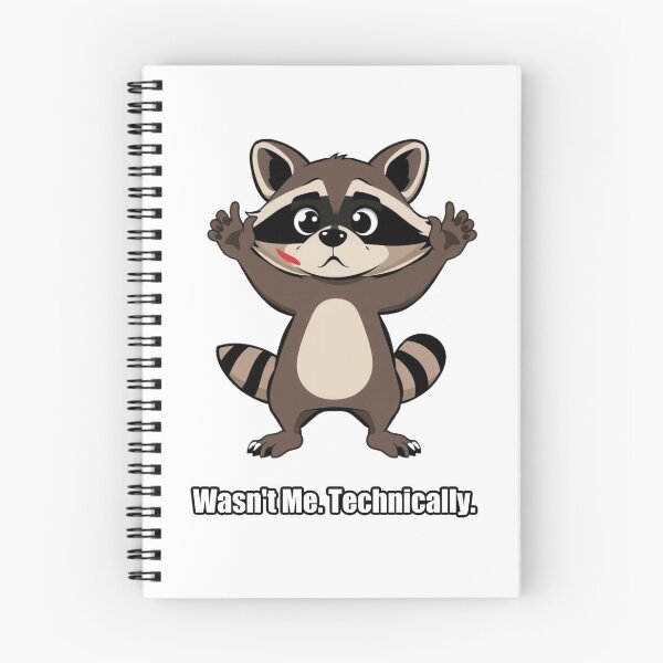 Item preview, Raccoon Sticker - Wasn't Me Technically - Funny Raccoon Gift designed and sold by pawdrops.