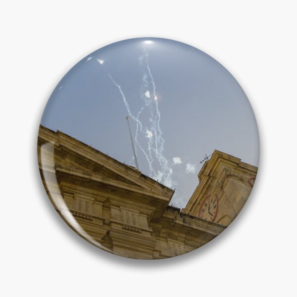 Item preview, Historic Church Clock Tower With Fireworks Over Stone Facade Captured From Low Angle Perspective designed and sold by Nmallia.