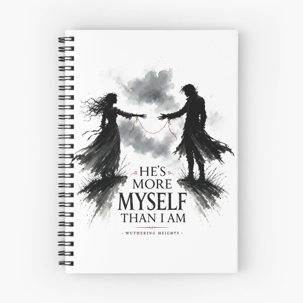 Item preview, Wuthering Heights He Is More Myself Than I Am Quote Dark Romance designed and sold by Fenay Designs.