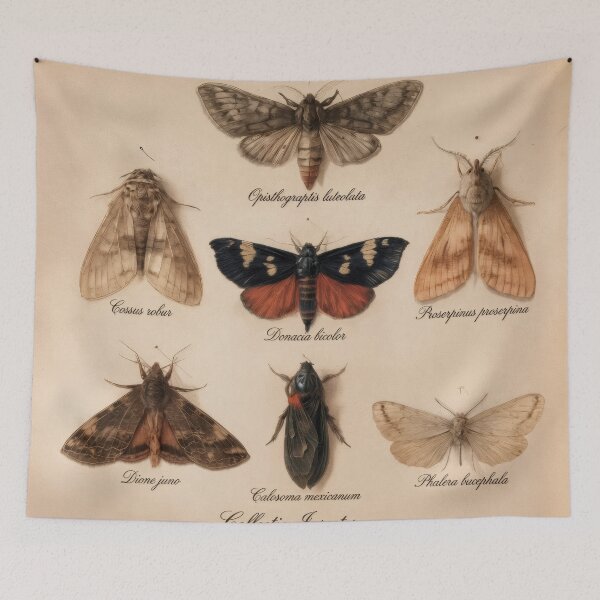 Item preview, Wall Art - Postcard - T-shirt: Vintage Entomology Collection – Moths & Insects designed and sold by ForeverPrintsOK.