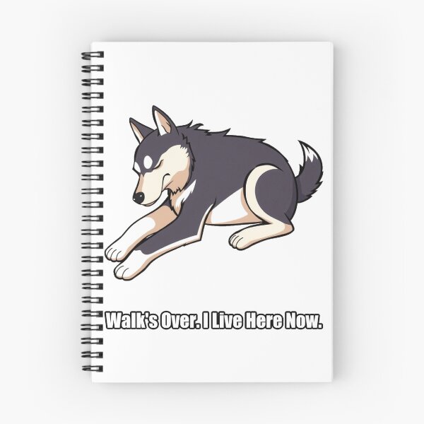 Item preview, Husky Sticker - Walks Over I Live Here Now - Funny Stubborn Husky Gift designed and sold by pawdrops.