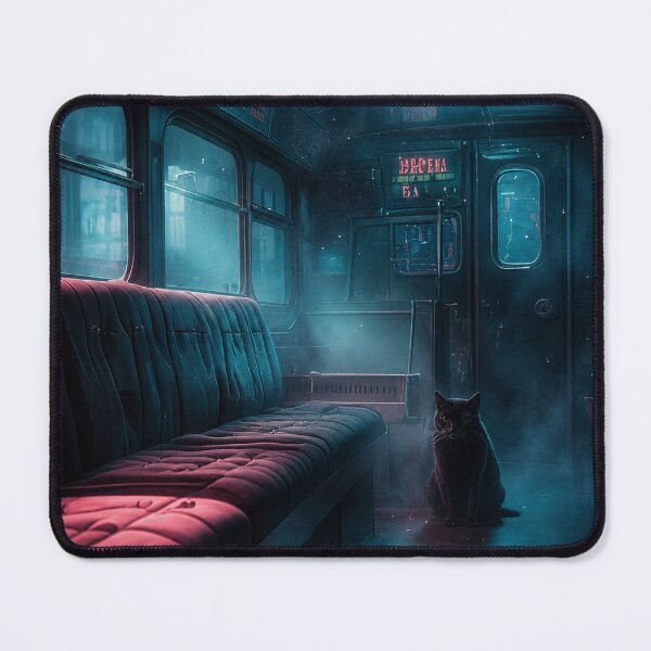 Item preview, Feline Subway Guardian designed and sold by Curious Echo.