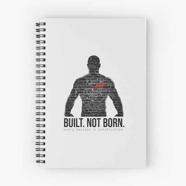 Item preview, Built Not Born Brick Wall Muscular Silhouette designed and sold by Enea Kelo.