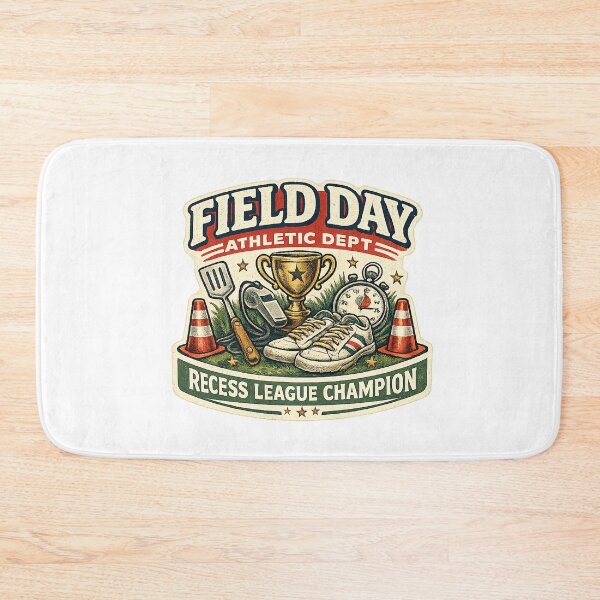 Item preview, Field Day Athletic Dept Recess League Champion Vintage Teacher Shirt designed and sold by Concrete Coffee Studio.
