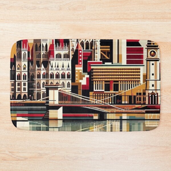 Item preview, Vintage Modern Budapest Art Print - Hungary Cityscape designed and sold by marlenarusse.
