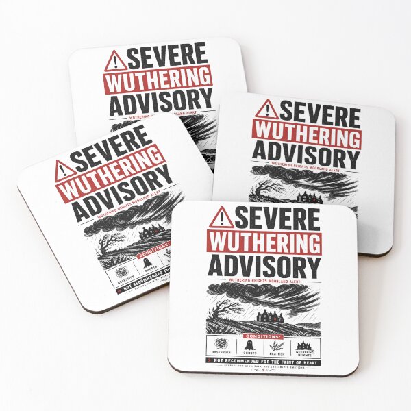 Item preview, Severe Wuthering Advisory Weather Alert Funny Gothic Book Aesthetic designed and sold by Fenay Designs.
