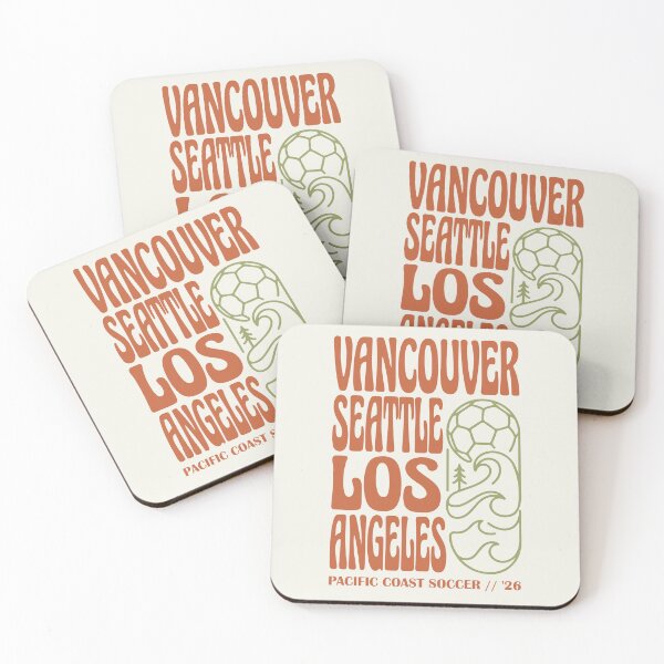 Item preview, Retro Pacific Coast Soccer Vancouver Seattle LA '26 designed and sold by BrownHorse90s.
