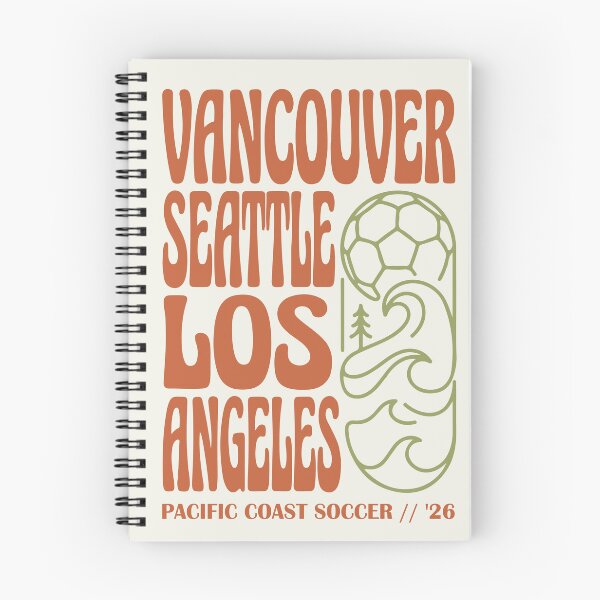 Item preview, Retro Pacific Coast Soccer Vancouver Seattle LA '26 designed and sold by BrownHorse90s.
