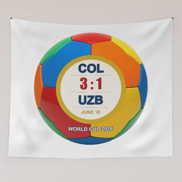 Item preview, COL 3–1 UZB | FIFA World Cup 2026  designed and sold by ariksworld.