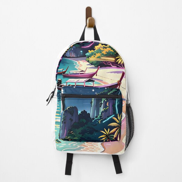 Item preview, Maya Bay Thailand Vintage Travel Poster Tropical Beach Wall Art designed and sold by Spirit of Siam.