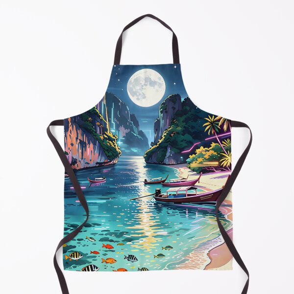 Item preview, Maya Bay Thailand Vintage Travel Poster Tropical Beach Wall Art designed and sold by Spirit of Siam.