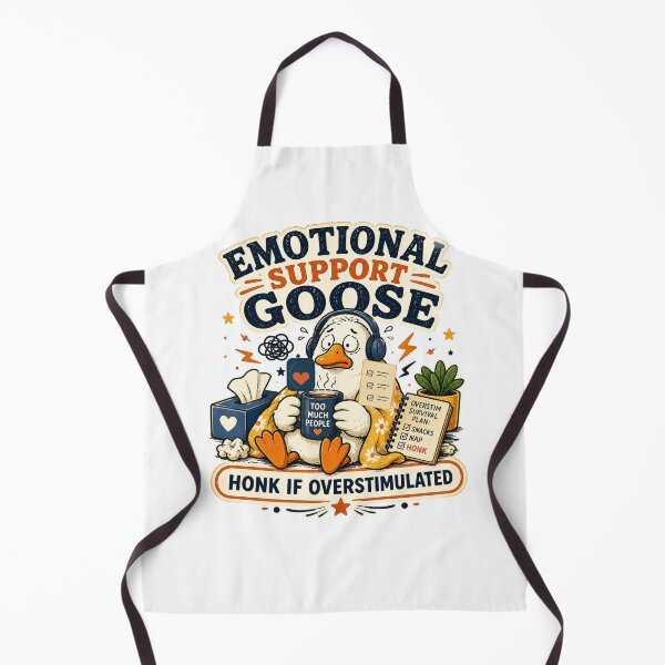 Item preview, Emotional Support Goose Honk If Overstimulated designed and sold by Concrete Coffee Studio.