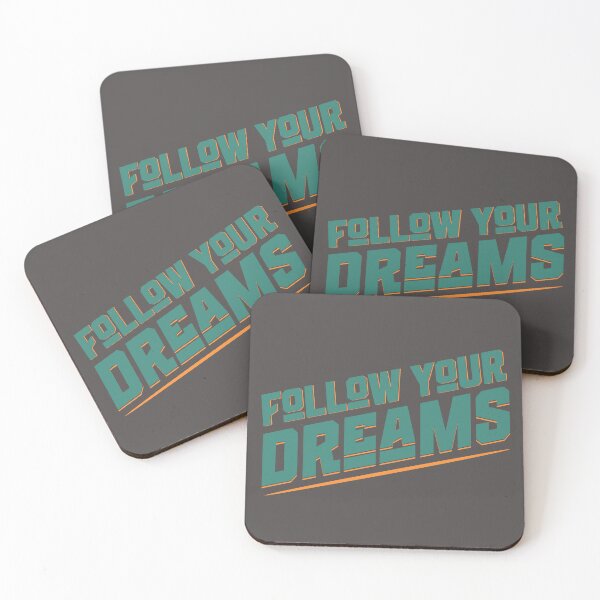 Item preview, Follow Your Dreams Motivational Typography Design designed and sold by PrintandJoy.