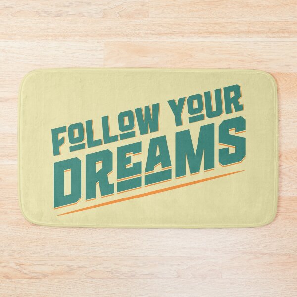 Item preview, Follow Your Dreams Motivational Typography Design designed and sold by PrintandJoy.
