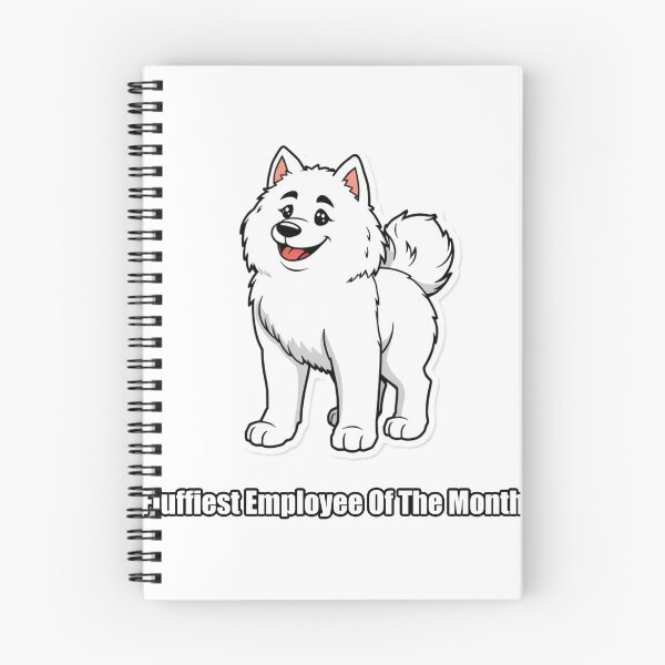 Item preview, Samoyed Sticker - Fluffiest Employee Of The Month - Funny Samoyed Gift designed and sold by pawdrops.