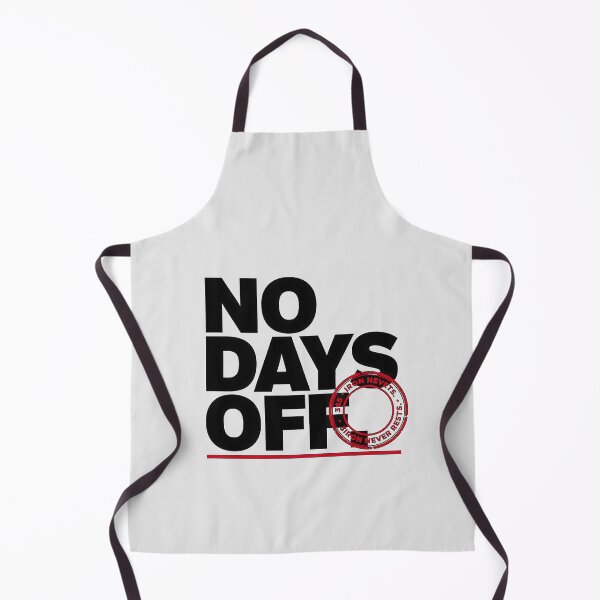 Item preview, No Days Off Iron Never Rests Fitness Typography designed and sold by Enea Kelo.