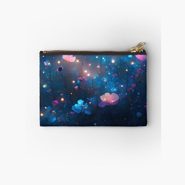 Item preview, Glowing Fantasy Flowers Dreamy Night Garden Art designed and sold by stylishdzign.