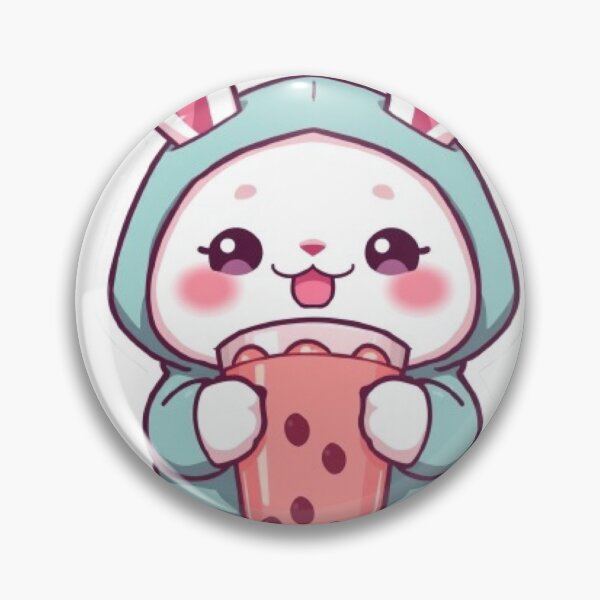 Item preview, Cute Bunny with Boba | Kawaii Rabbit Gift designed and sold by Stylestickers55.