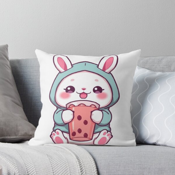 Item preview, Cute Bunny with Boba | Kawaii Rabbit Gift designed and sold by Stylestickers55.