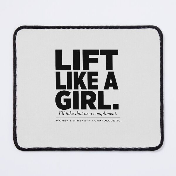 Item preview, Lift Like A Girl Womens Strength Compliment Typography designed and sold by Enea Kelo.