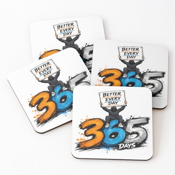 Item preview, Better Every Day – 365 Days Motivation Sticker designed and sold by Genzfirevibes.