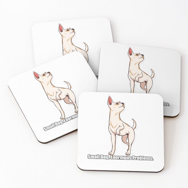 Item preview, Chihuahua Sticker - Small Dog Enormous Problems - Funny Chihuahua Gift designed and sold by pawdrops.