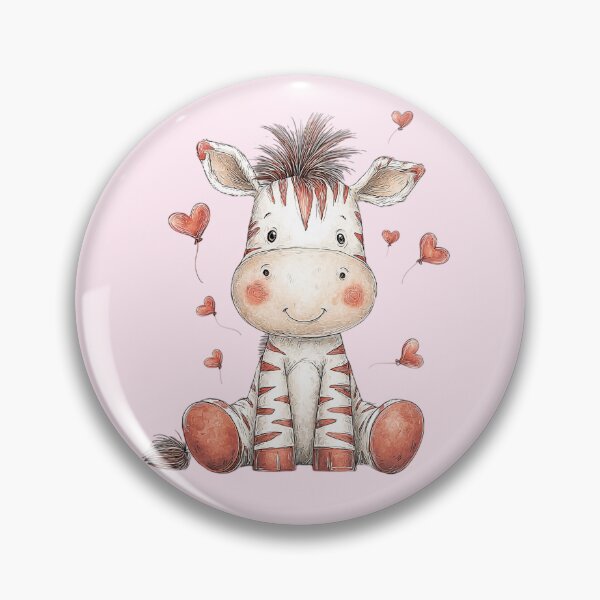 Item preview, Cute Baby Zebra with Hearts designed and sold by SweetLilith.