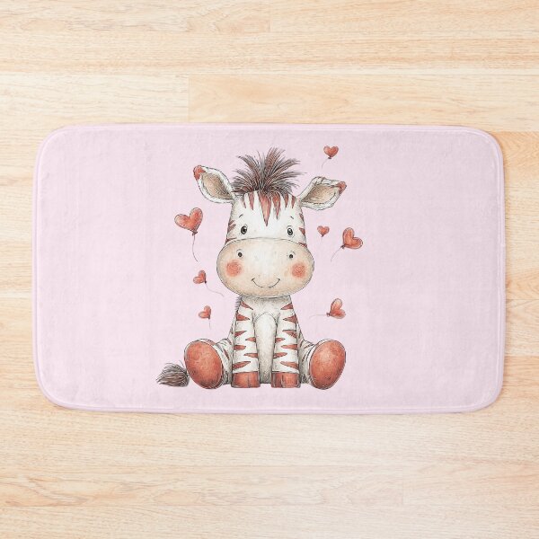 Item preview, Cute Baby Zebra with Hearts designed and sold by SweetLilith.