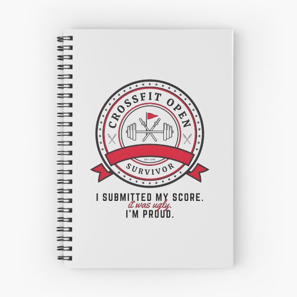 Item preview, CrossFit Open Survivor Submitted Score Barbell Badge designed and sold by Enea Kelo.