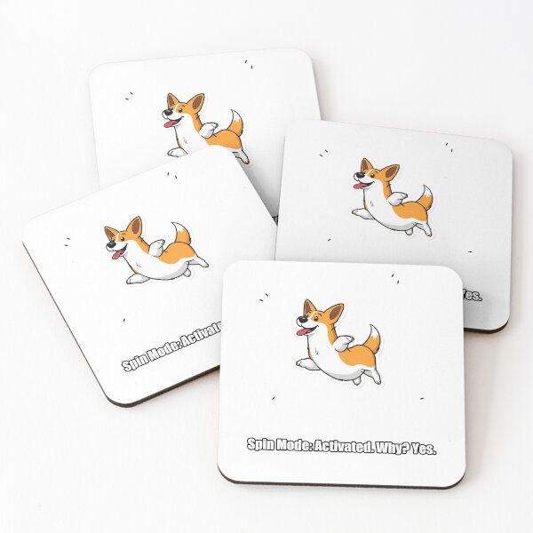 Item preview, Corgi Sticker - Spin Mode Activated - Funny Corgi Zoomies Gift designed and sold by pawdrops.
