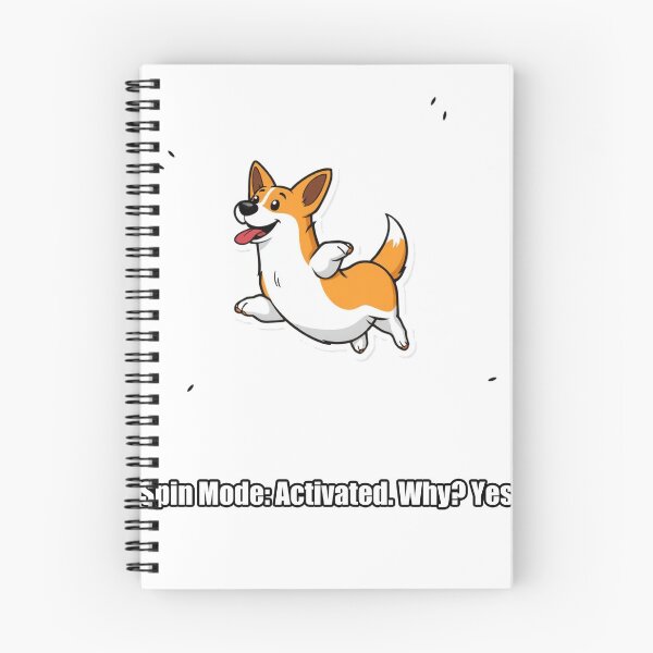 Item preview, Corgi Sticker - Spin Mode Activated - Funny Corgi Zoomies Gift designed and sold by pawdrops.
