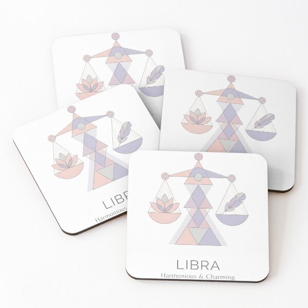Item preview, Libra Daily Horoscopes Zodiac Sign | Harmonious & Charming Geometric Astrology Design designed and sold by Bhaskar Digital Art.