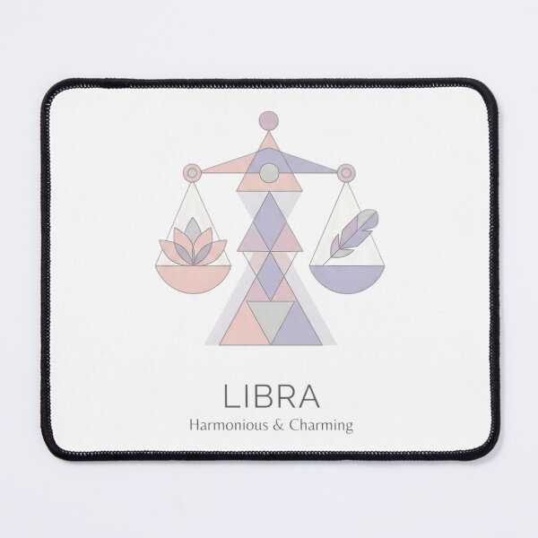 Item preview, Libra Daily Horoscopes Zodiac Sign | Harmonious & Charming Geometric Astrology Design designed and sold by Bhaskar Digital Art.