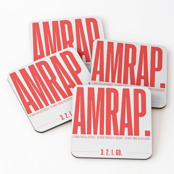 Item preview, AMRAP As Many Reps As Possible CrossFit Typography designed and sold by Enea Kelo.