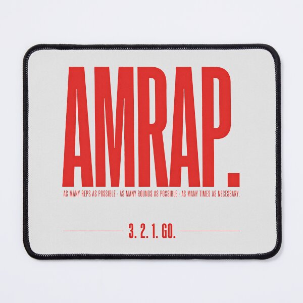 Item preview, AMRAP As Many Reps As Possible CrossFit Typography designed and sold by Enea Kelo.