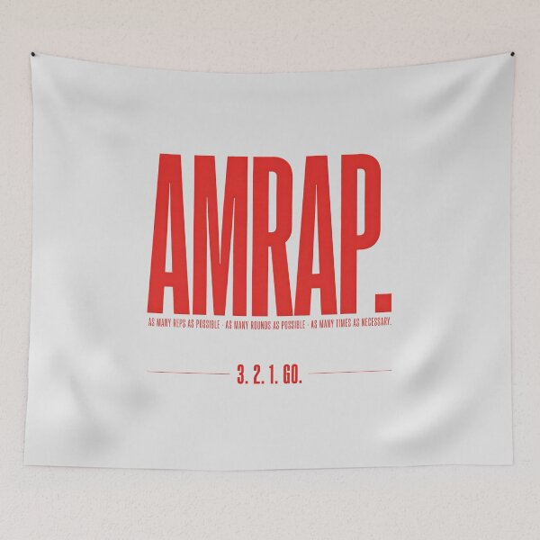 Item preview, AMRAP As Many Reps As Possible CrossFit Typography designed and sold by Enea Kelo.