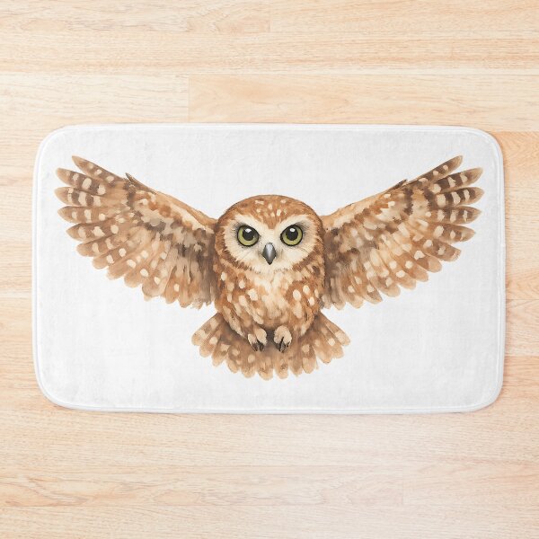 Item preview, Boobook Owl in Flight Watercolour designed and sold by Jaruart.