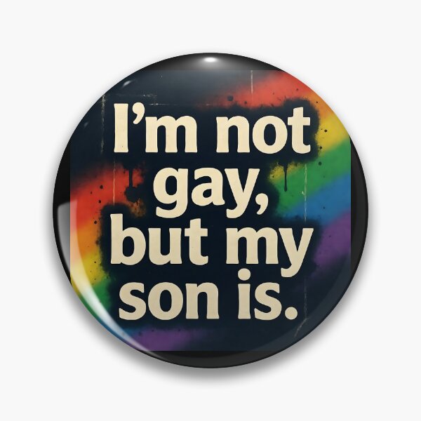 Item preview, I'm Not Gay But My Son Is - Rainbow Graffiti designed and sold by ZhivanCrimson.